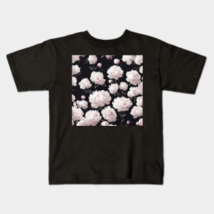 Pretty Pale Pink Peonies Kids T-Shirt